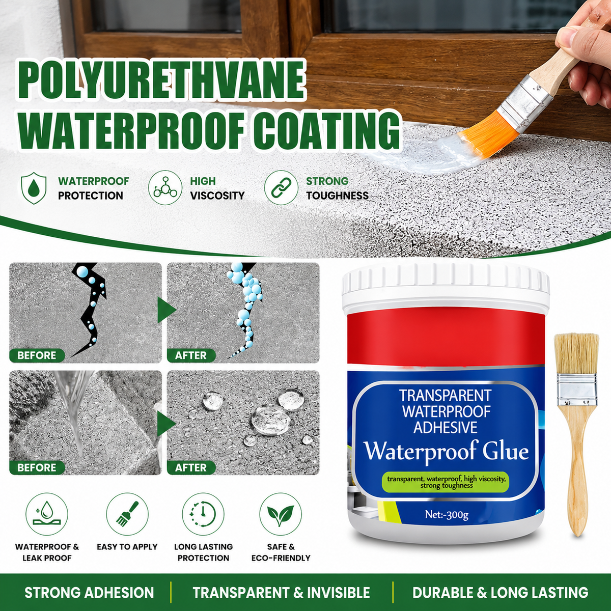Transparent Crack Seal Waterproof Solution ( Pack Of 2 )