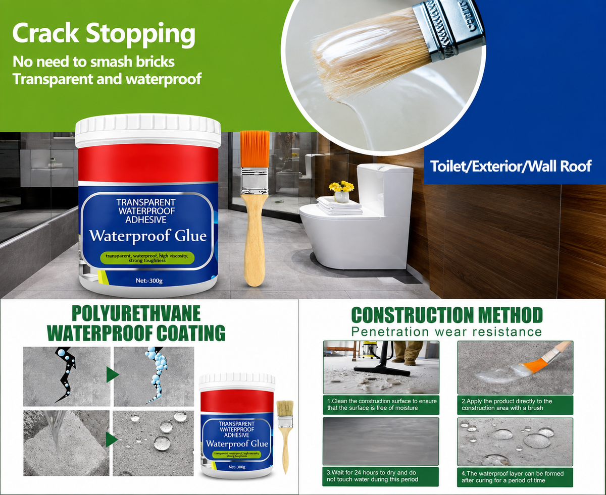 Transparent Crack Seal Waterproof Solution  ( Pack Of 2 )