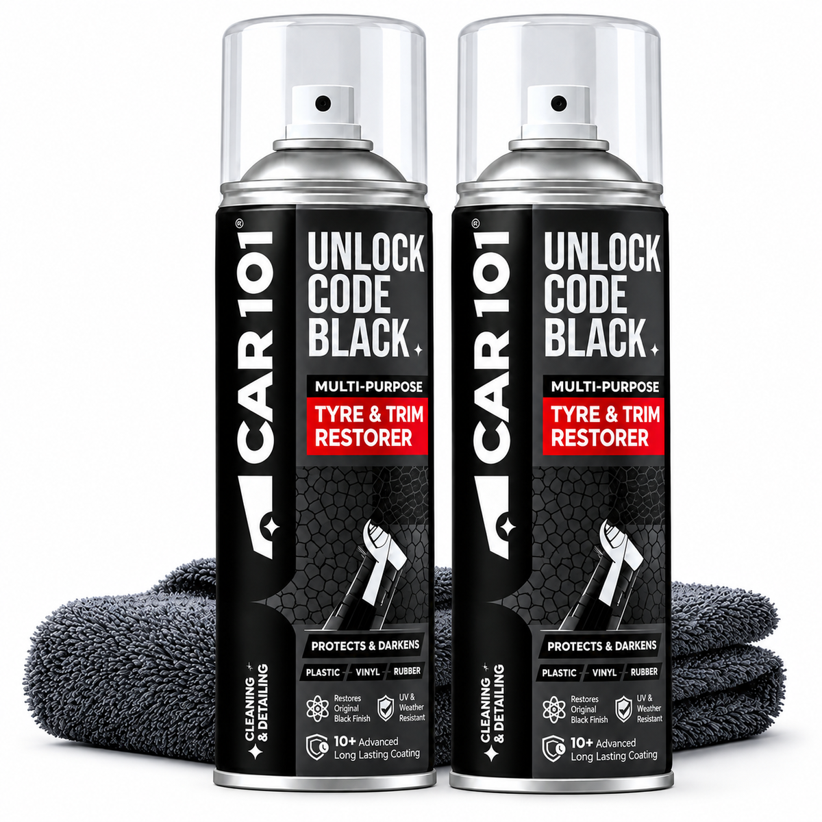 CAR101 Tyre & Trim Restorer Spray Coating (pack of 2)